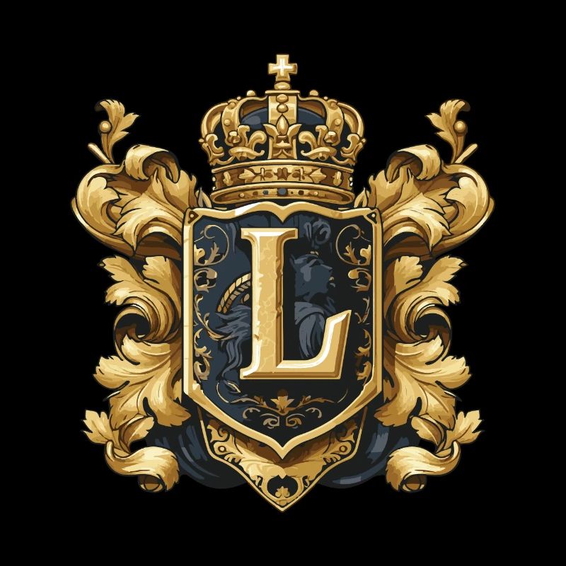 L Buchstabe Logo Krone