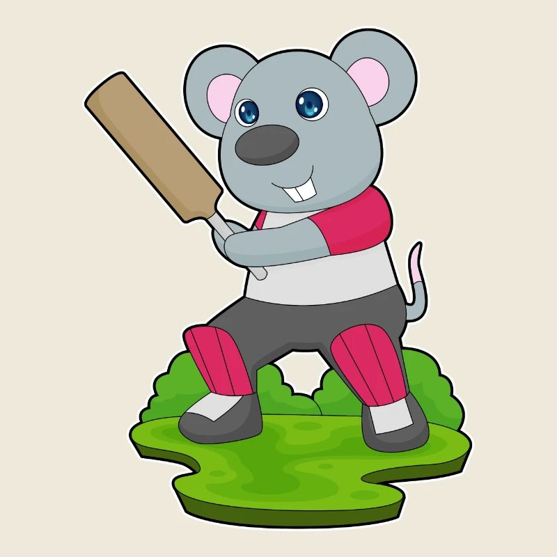 Souris Cricket Battes de cricket