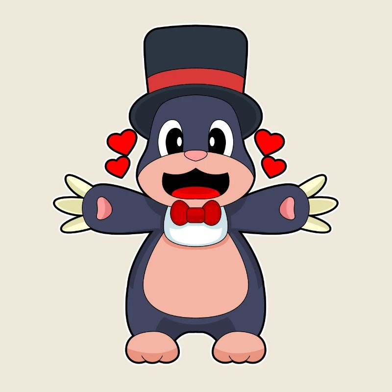 Mole Groom Chapeau haut de forme Mariage