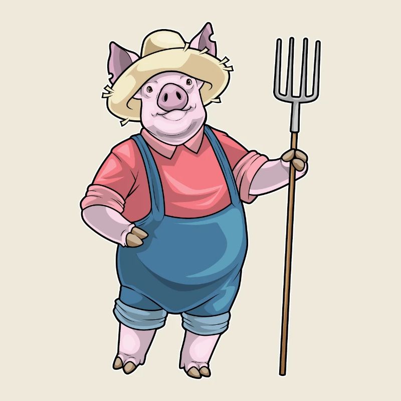 Fourche d’éleveur de porcs