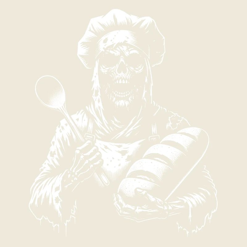 Zombie as Baker - creepy horror baker