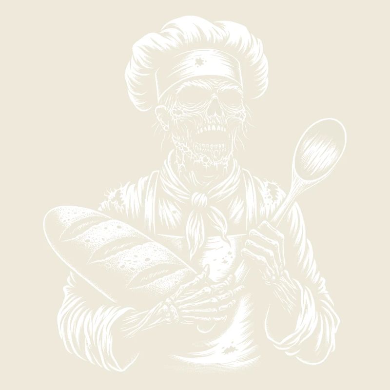 Zombie dans le rôle de Baker - boulanger d’horreur effrayant
