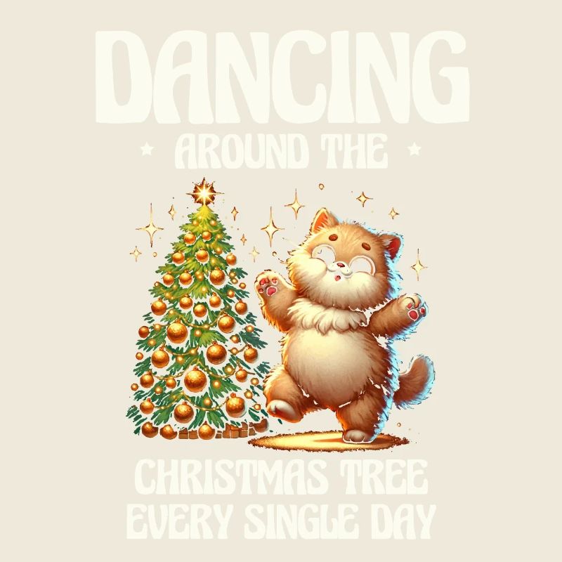 Danser autour du sapin de Noël à chaque fête