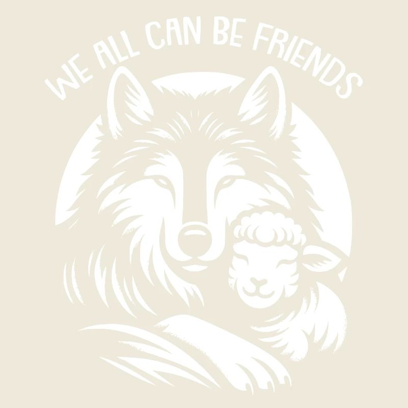 Wolf and lamb, we can all be friends