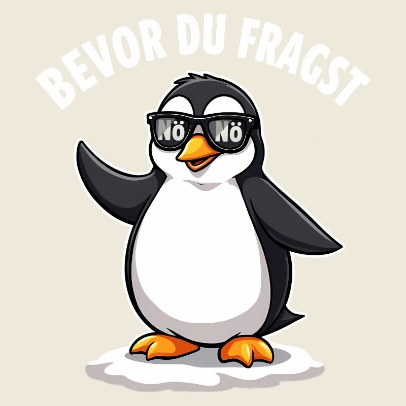 Nein, danke! Pinguin-Design