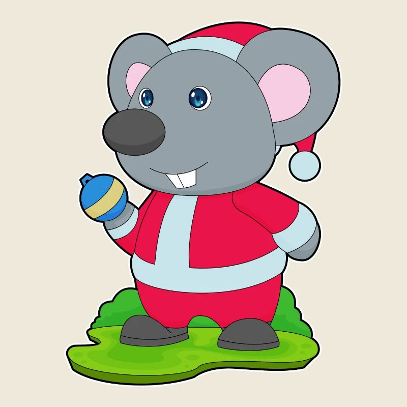 Maus Weihnachten Weihnachtskugel
