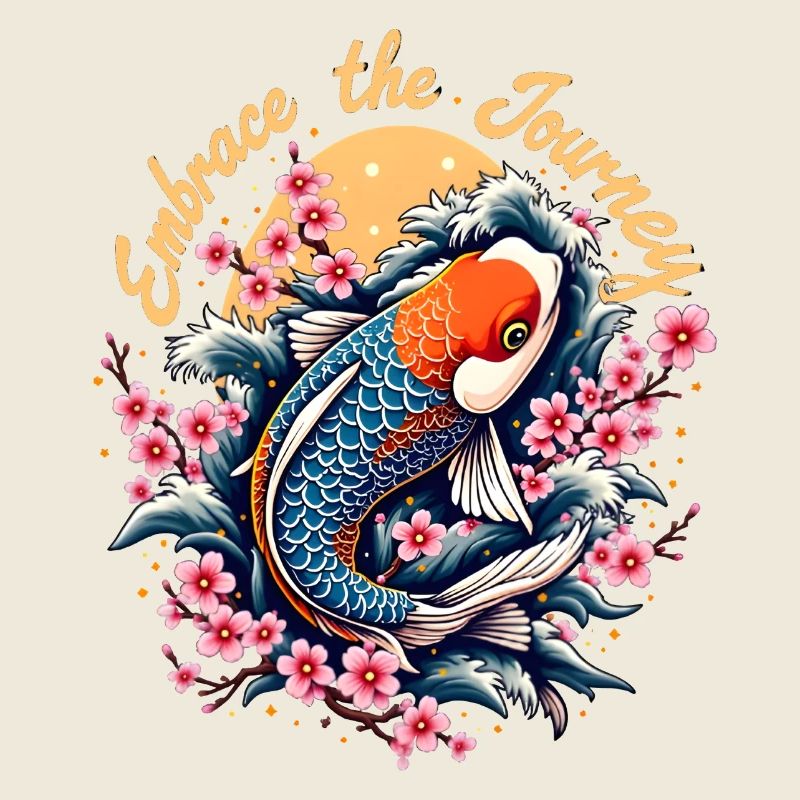 Poisson koï japonais