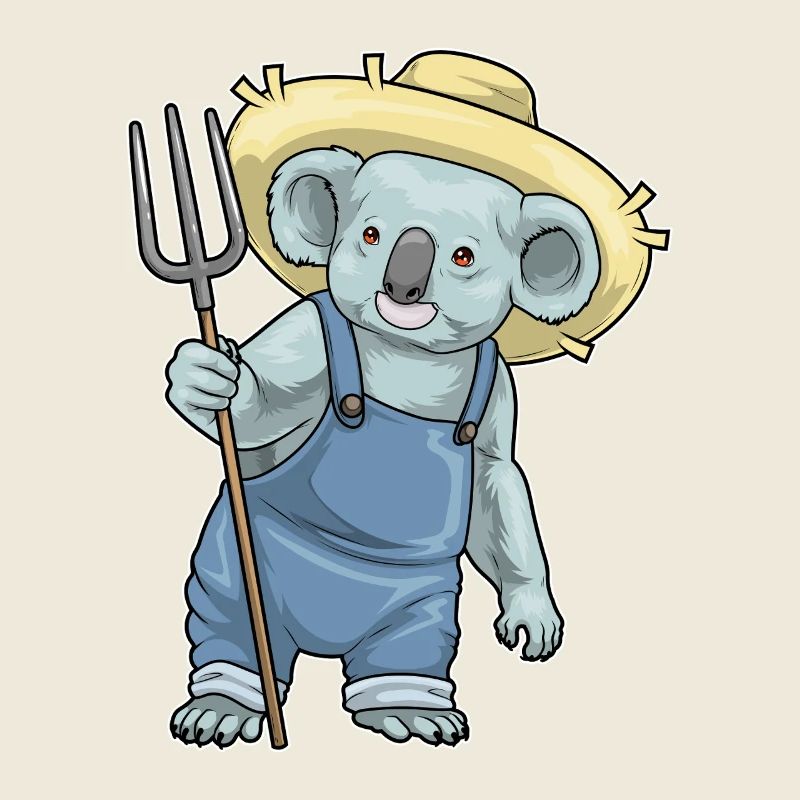 Koala Farmer Pitchfork