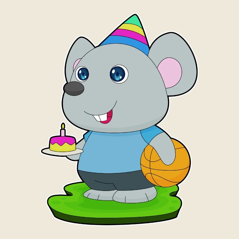 Mouse Birthday Basketball
