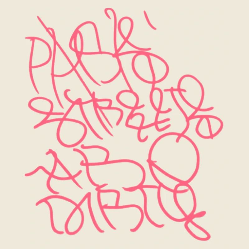 Fischerhut mit Pariser Graffiti Tag