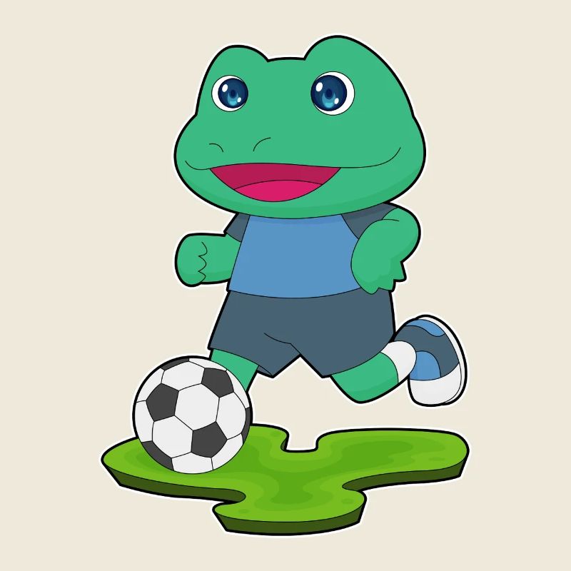 Frog Soccer Player Soccer