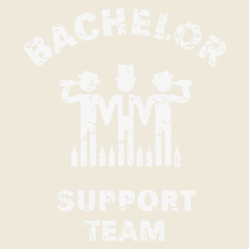 Bachelor Support Team (Groom Stag Party Vintage W)
