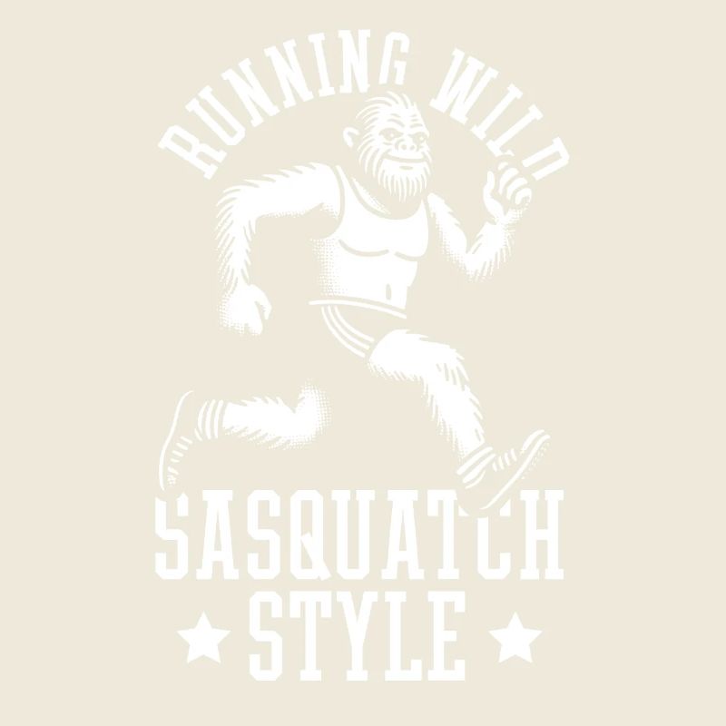 Running Wild - Sasquatch Style Bigfoot Running