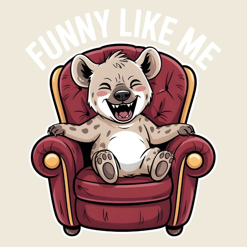 Niedliche Hyäne Comicfigur