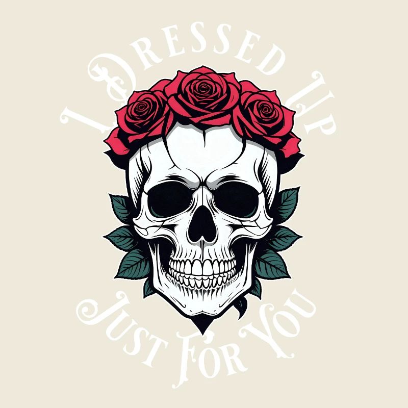 romantic gloomy skull