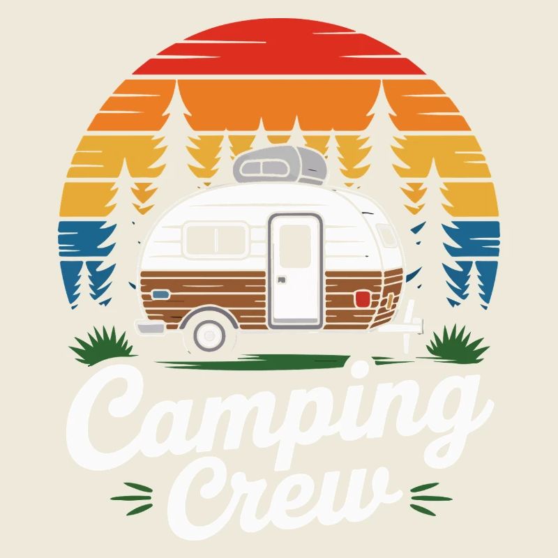 Caravane d’équipage de camping rétro