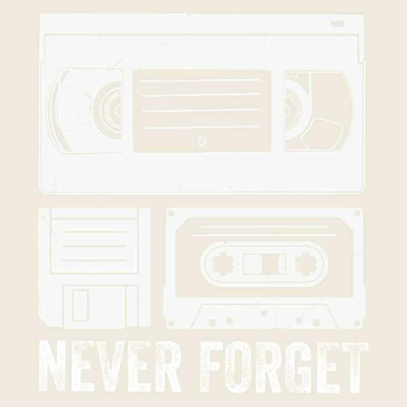 Vintage Cassette Tape Never Forget