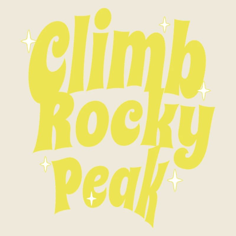 Escalade du Rocky Peak Conception de motivation