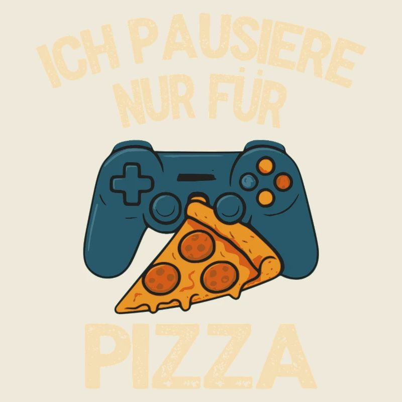 Je fais juste une pause pour pizza - motif gamer