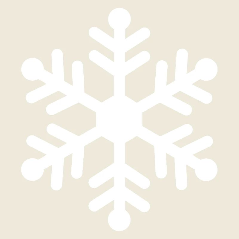 Winter Snowflake Silhouette