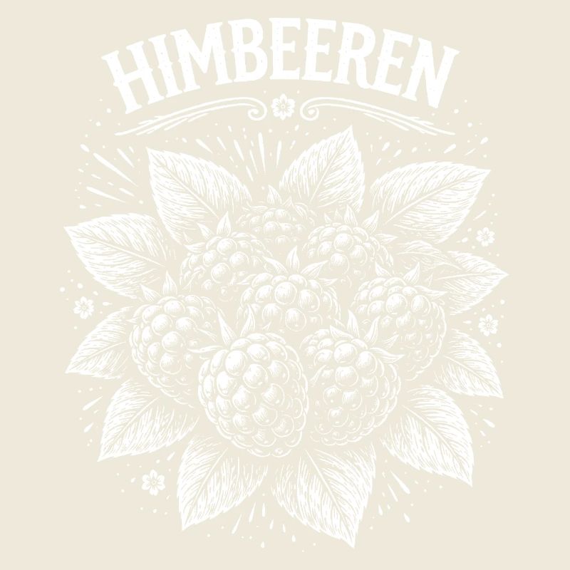 Raspberries Botanical Screen Print