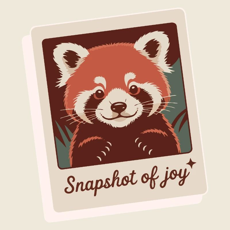 Roter Panda Schnappschuss Freude