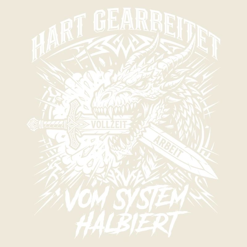 Hart Gearbeitet Vom System Halbiert