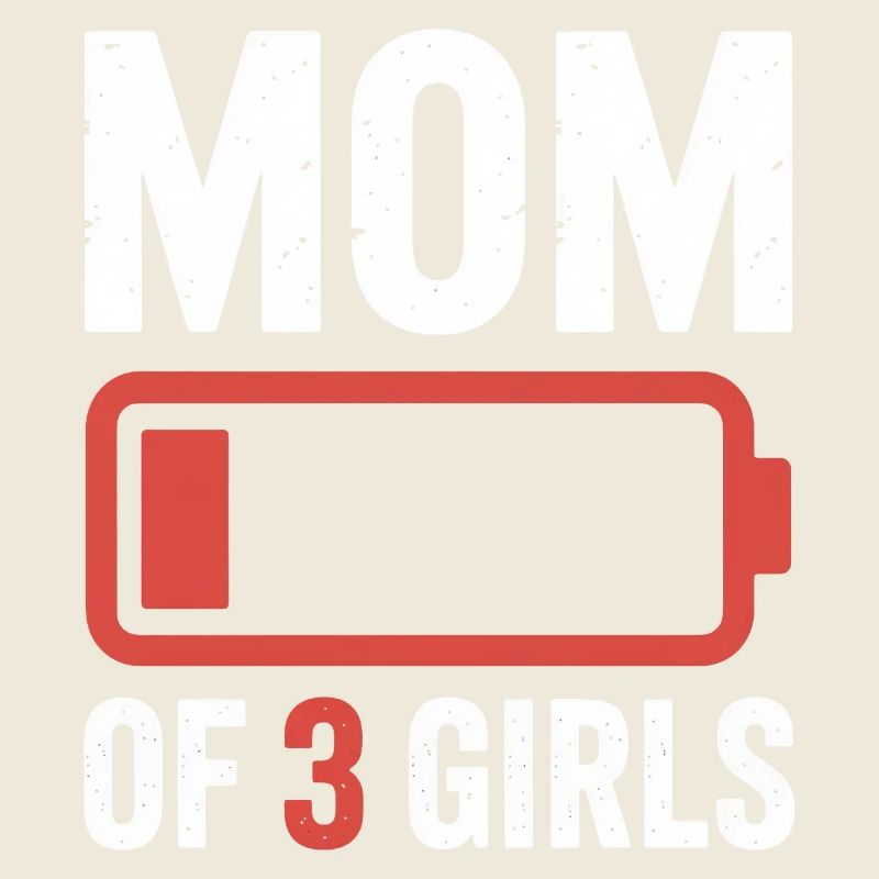 Emblème de batterie de mère de 3 filles