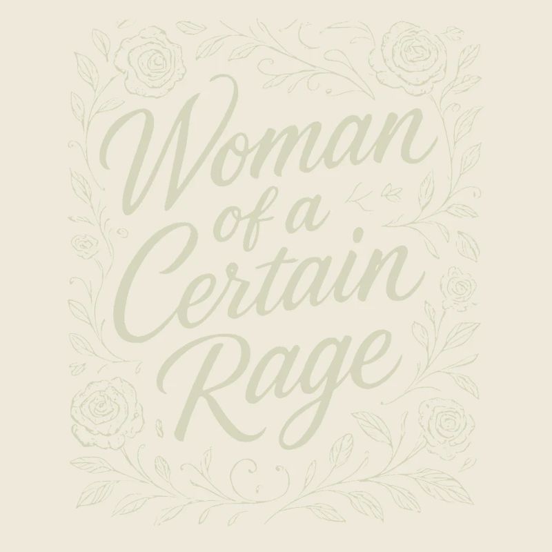Femme d’une certaine rage Motif de Roses Florales