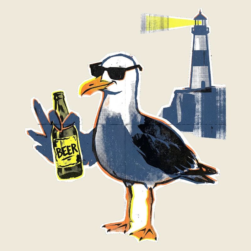Cool Seagull Lighthouse Beer