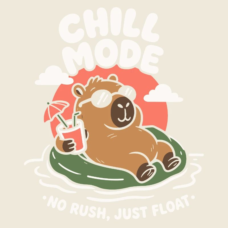 Chill Mode Summer Capybara