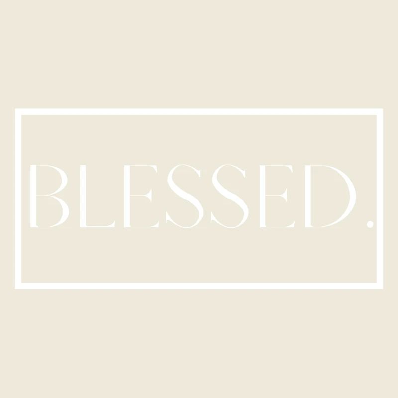 Gesegnet. Christlich Geschenk Glaube Segen