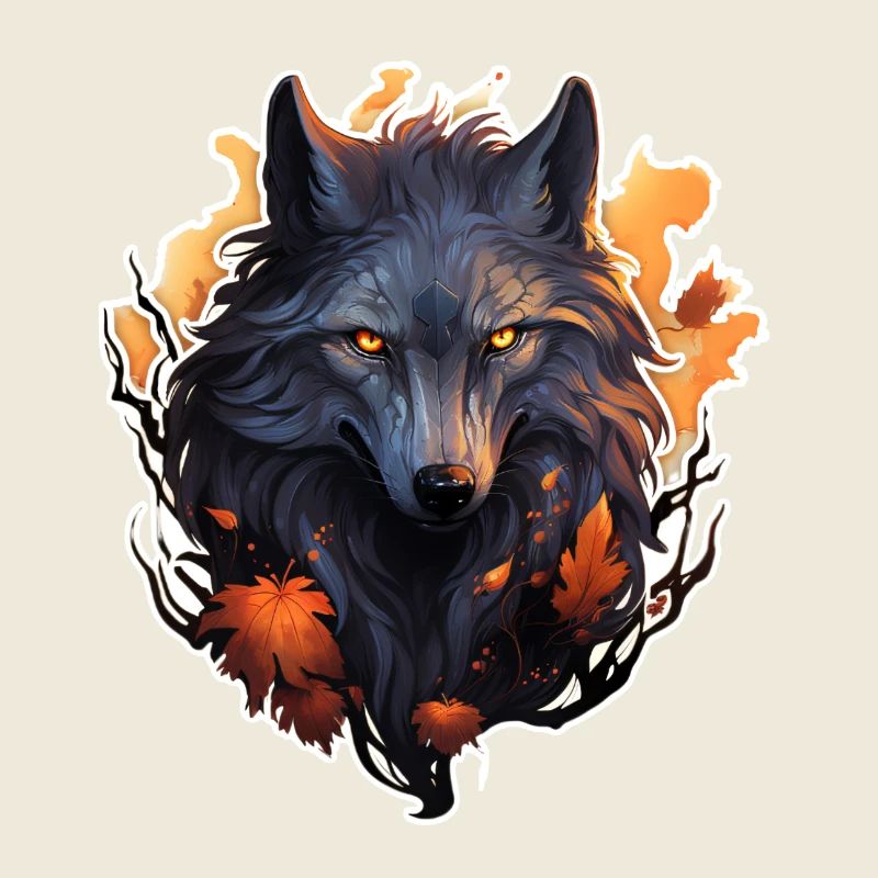 Loup Automne Halloween