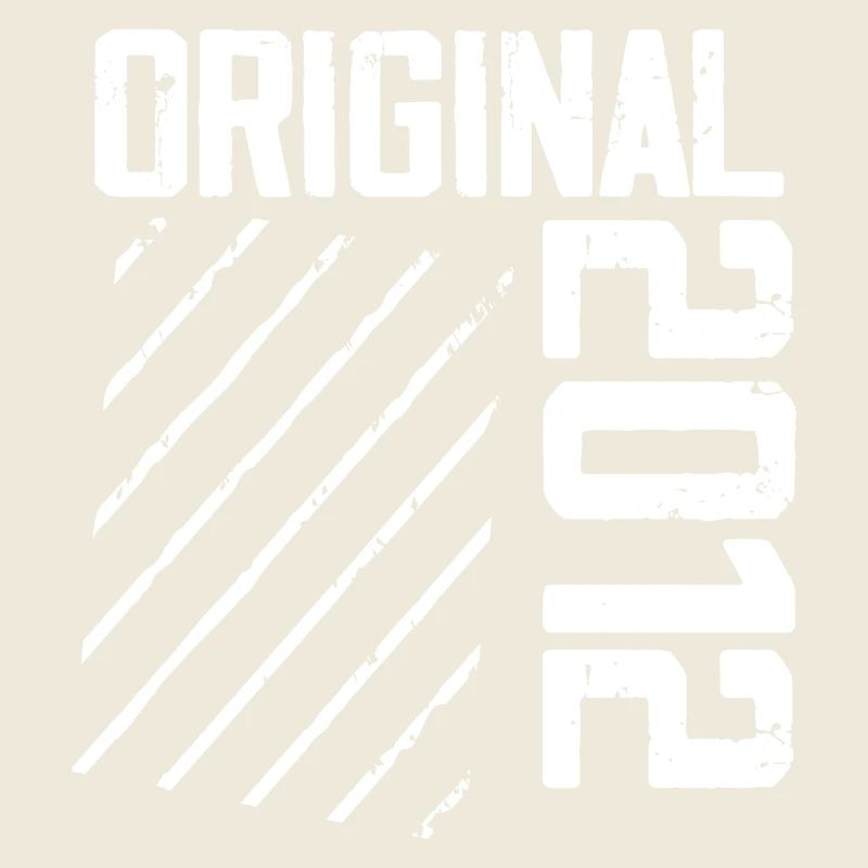 Original 2012 12th Anniversary Retro Geschenk