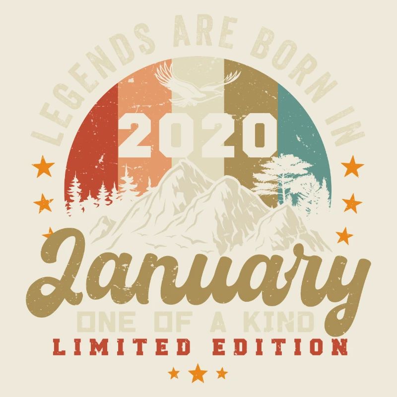 January vintage 2020 - 4th birthday gift