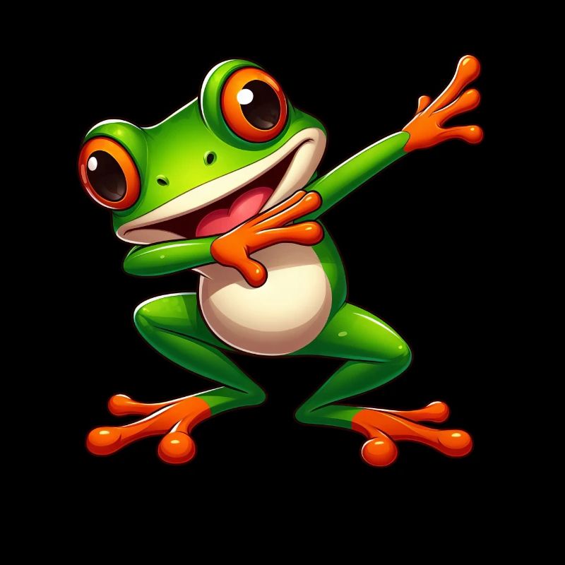 Cool Frog Dabbing Style Crapaud