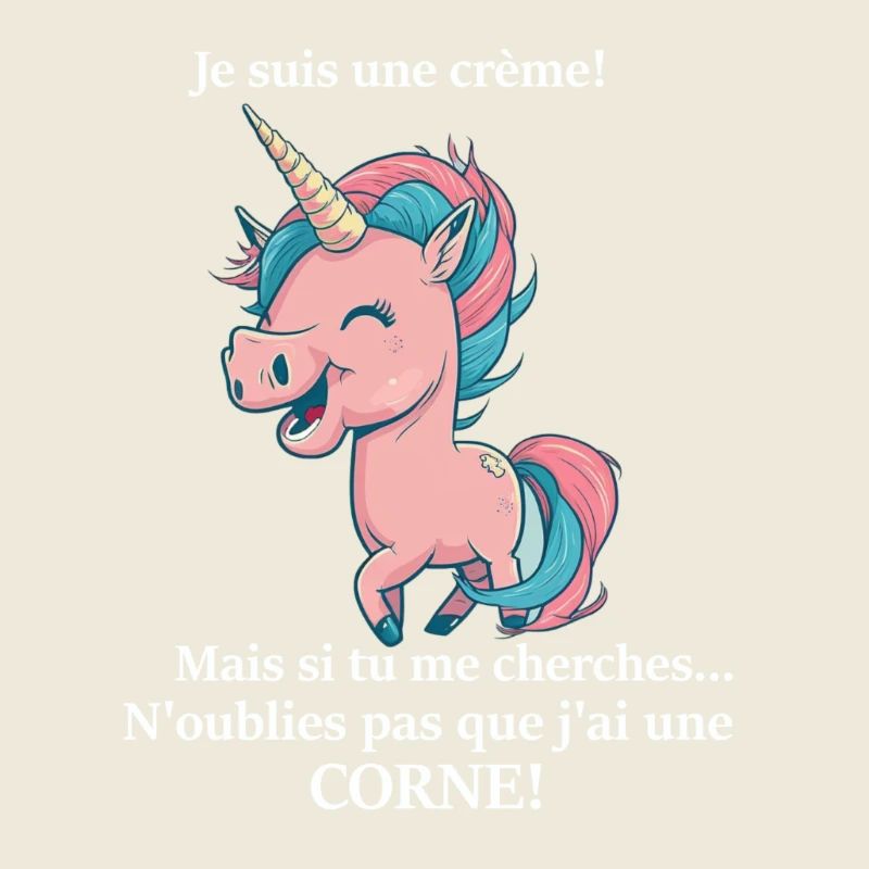Licorne ecriture blanche