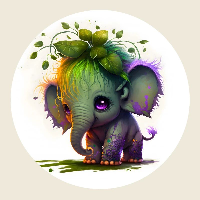 Animal fantasy elephant and cute