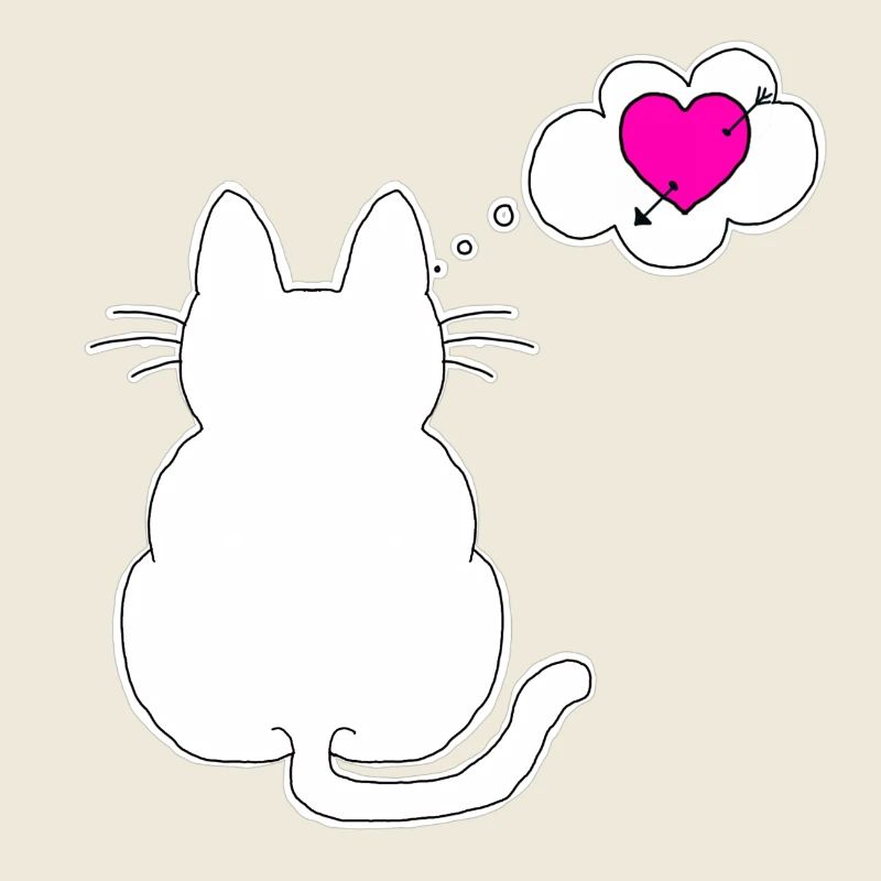 J’aime mon chat et mon chat m’aime