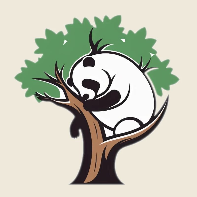 Panda dans un arbre