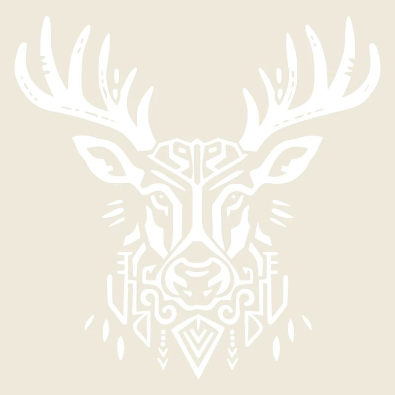 Tête de Cerf : Bois Ethniques
