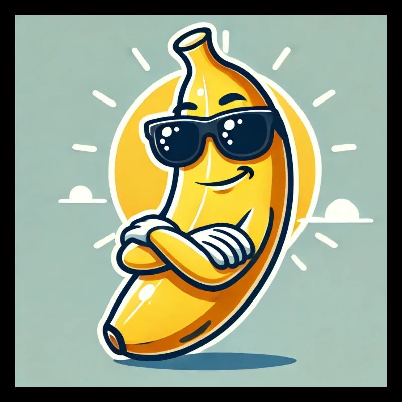 Style banane : ensoleillé et lisse