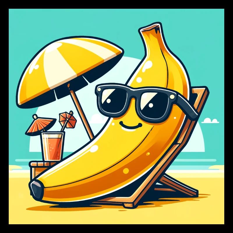 Détendu comme une banane sur la plage ! Se détendre