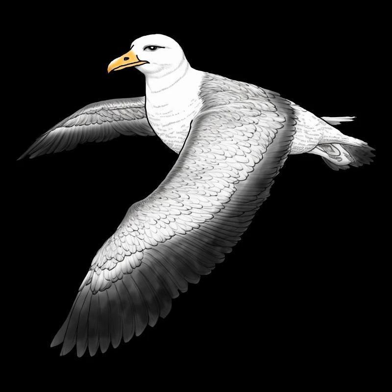 Albatross fliegend