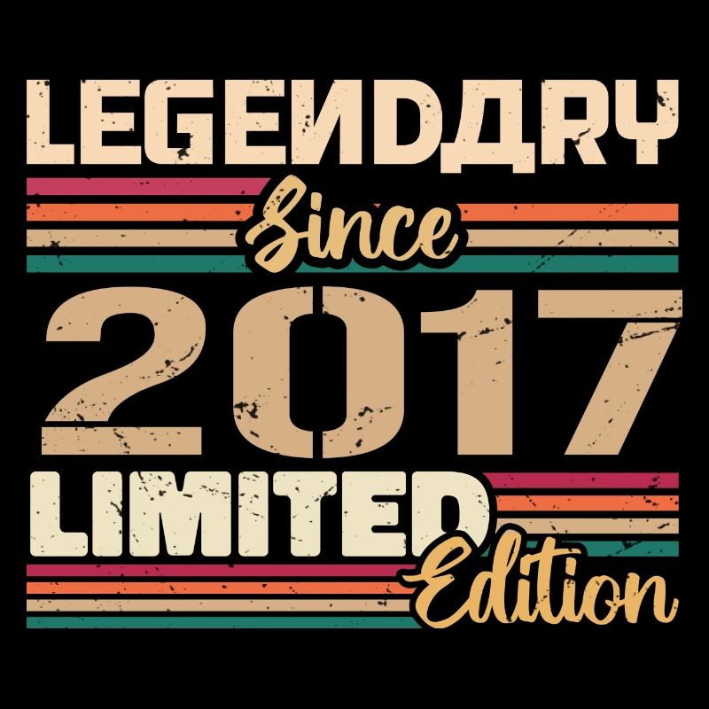 Millésime 2017 Anniversaire 2017 Né en 2017