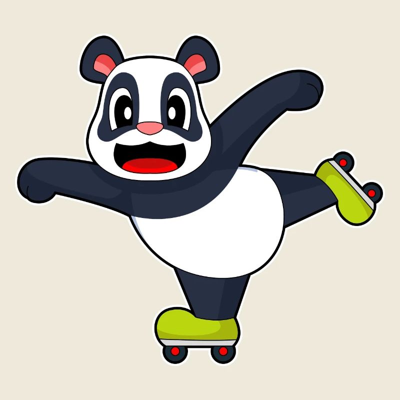 Panda Patins à roues alignées