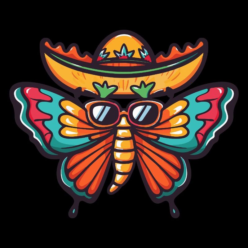 Butterfly Funny Sombrero