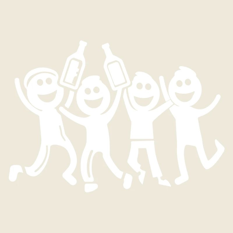 Fête Bachelor Stick Figure
