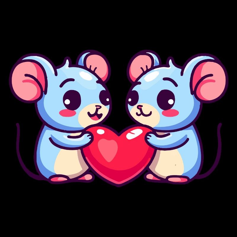Maus Paar Liebe Valentinstag