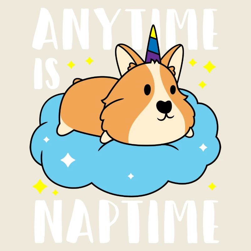 Corgi Licorne sommeil - Nap Time